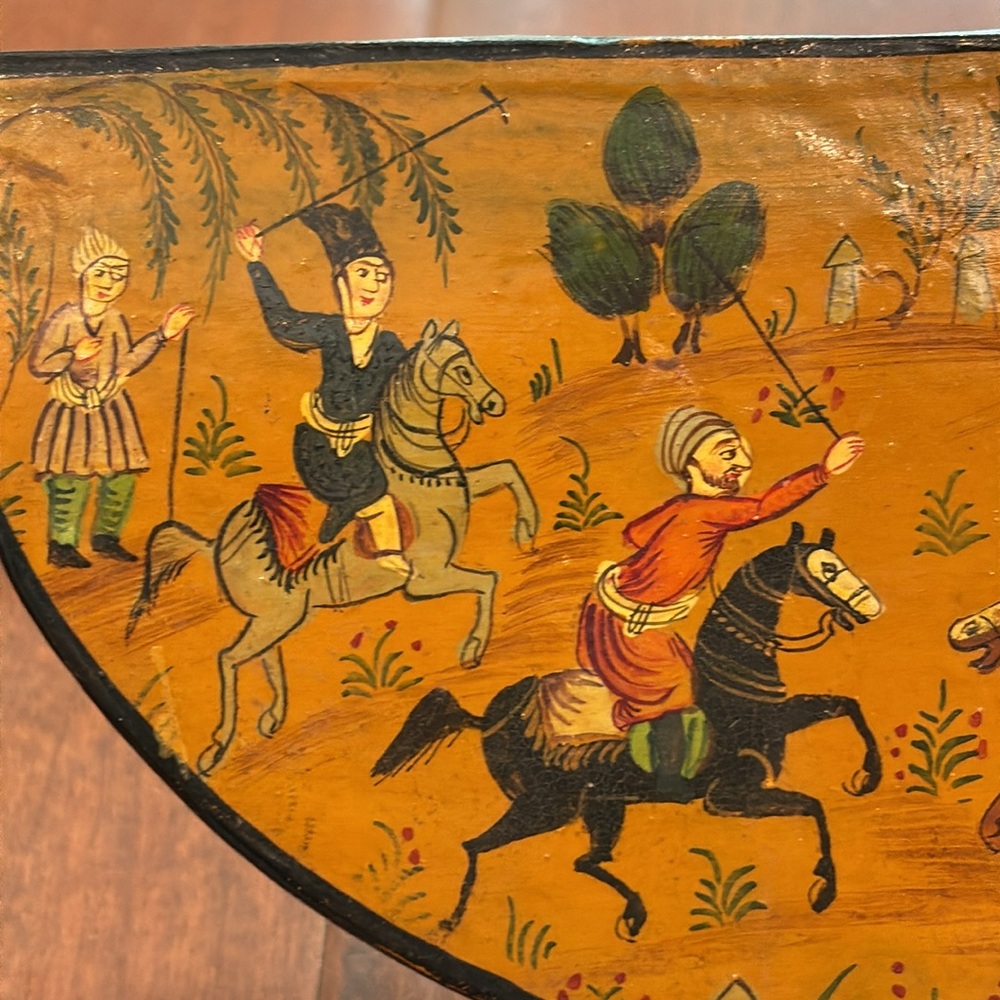 π΄ Vintage Middle Eastern Hand Painted Wooden Comb and Box - Picture 6 of 6